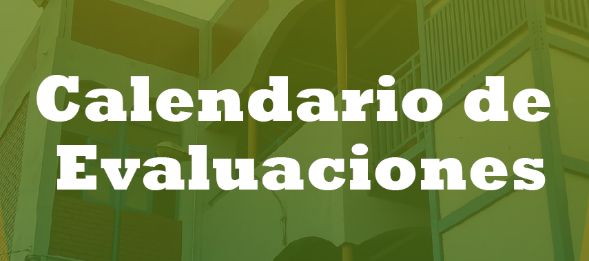 CALENDARIO EVALUACIÓN INSTITUCIONAL